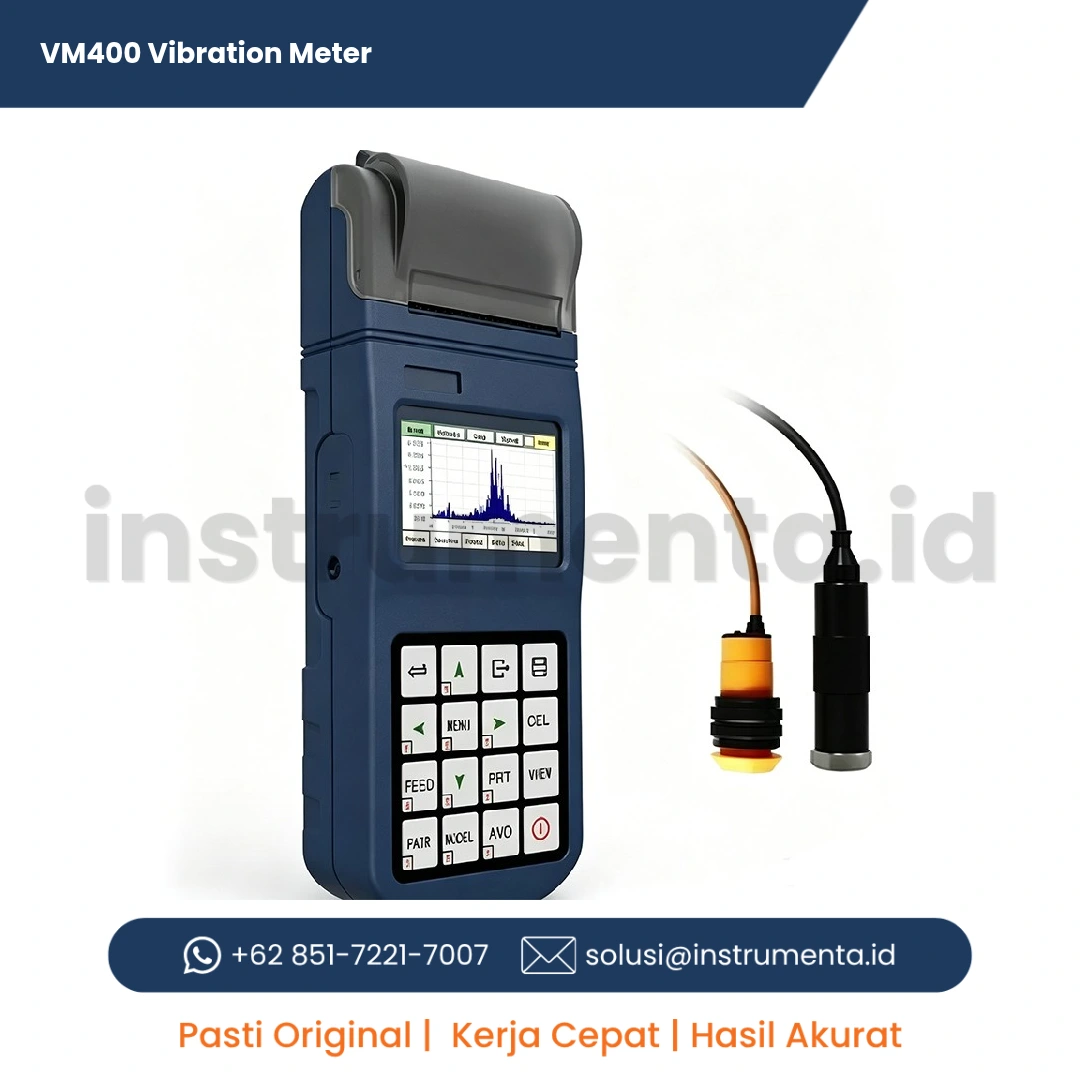 Official Supplier VM400 Vibration Meter Alat Ukur Getaran Mesin Industri Portabel Heavy Duty